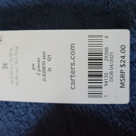 Carter's 3T pink leggings - Picture 3 of 3